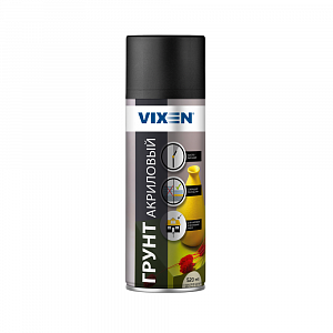 VIXEN Грунт акриловый, черный, аэрозоль