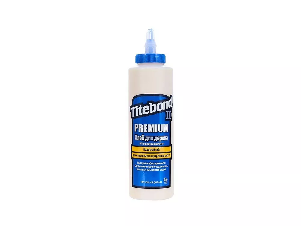 Клей столярный влагостойкий Premium II Wood Glue, 473 мл